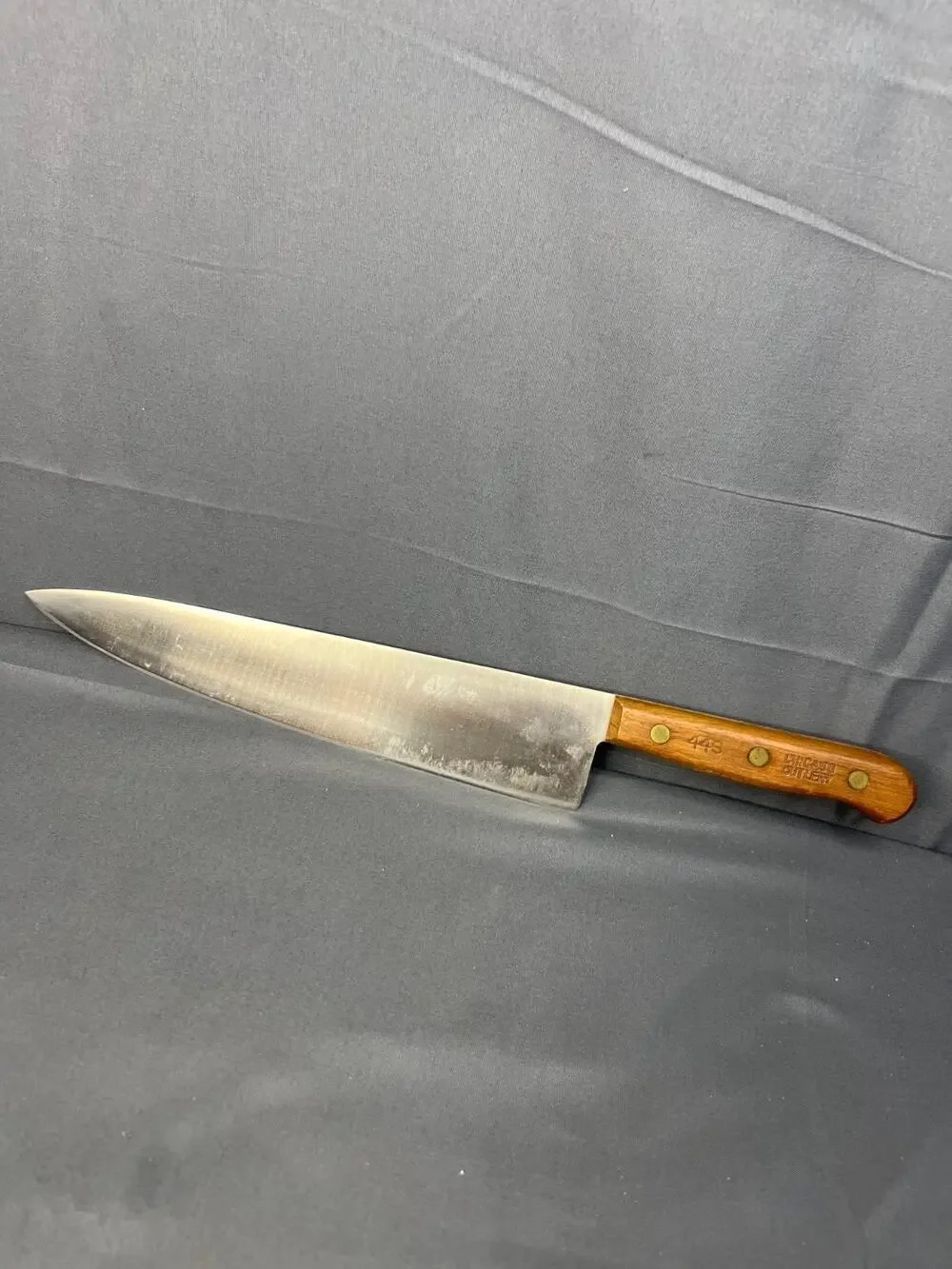 10” Chicago Cutlery Vintage Knife Wood Handle 44S Chef
